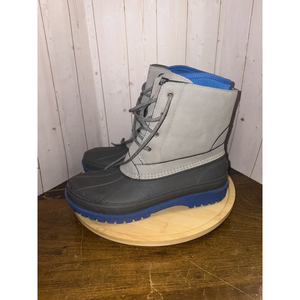 sperry harbor boot blue gray mens size 6